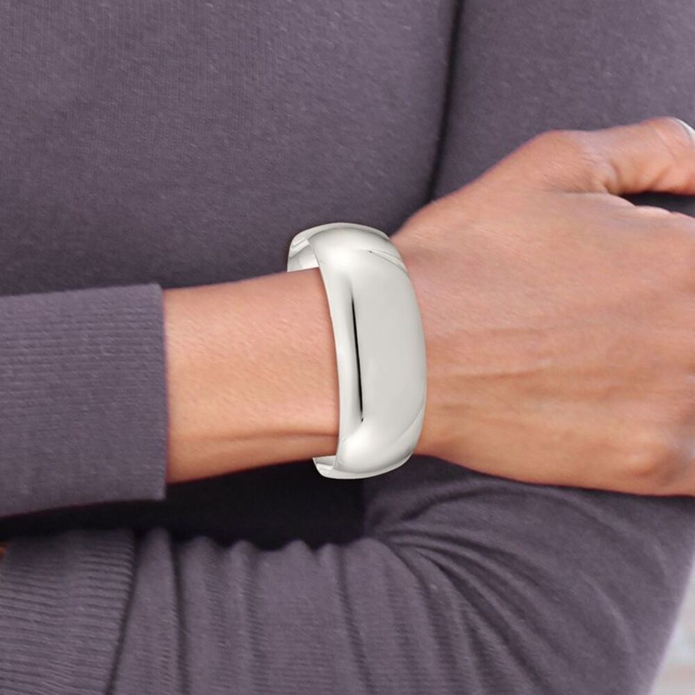 Kazi Luxury Sterling Silver Solid Polished Plain … - image 4